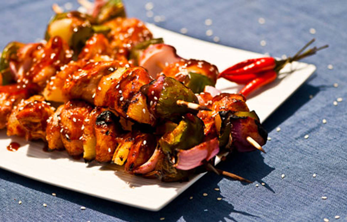 Sweet and Sour Chicken Kabobs Recipe